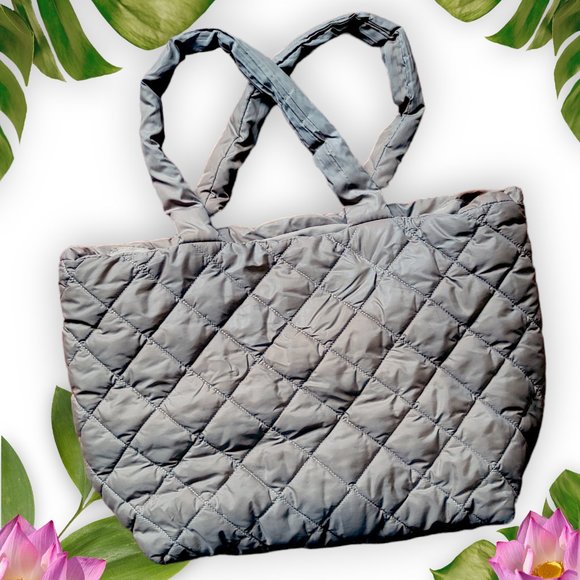 H&M Handbags - H&M Quilted Khaki Shoulder Bag / Tote